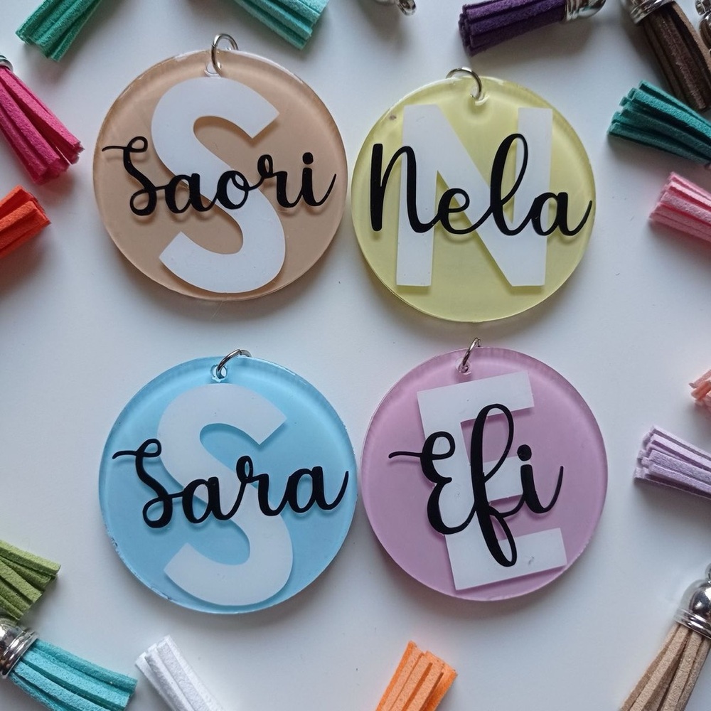 Acrilic keychain personalized. 🎀